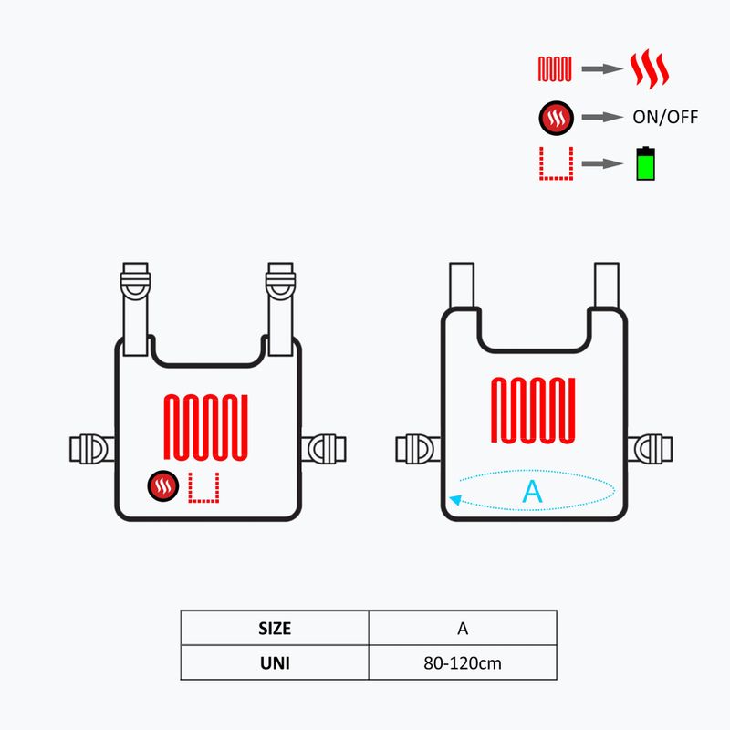 Glovii GV1 fűthető mellény fekete 9