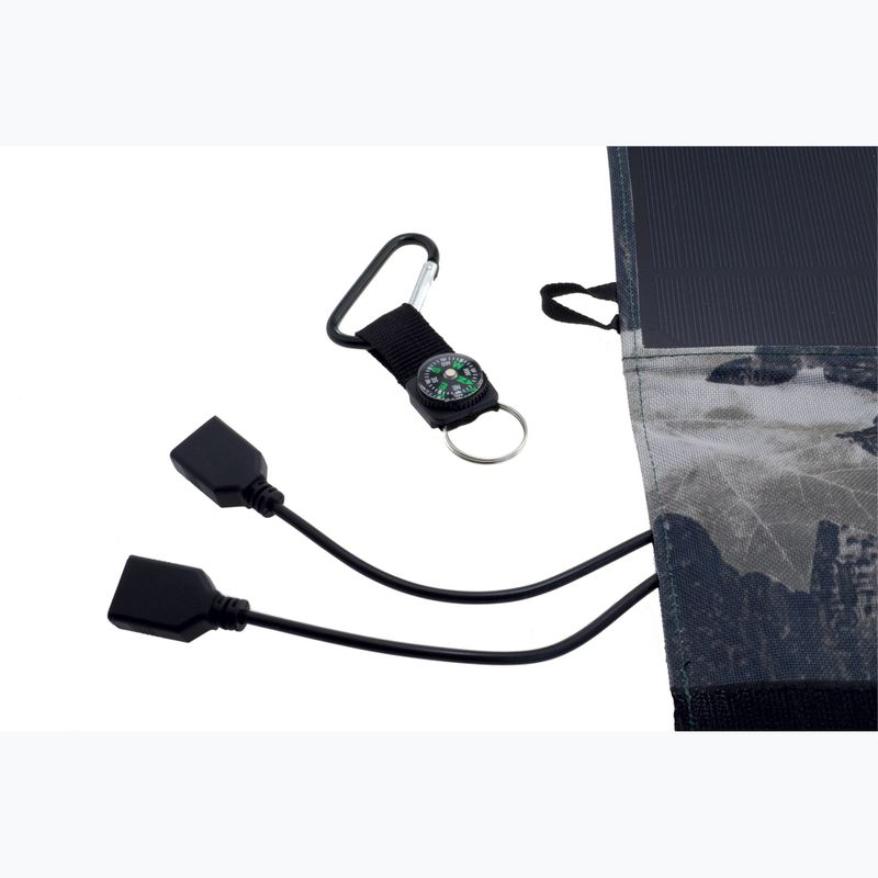 PowerNeed ES-5 18W-os napelemes panel fekete 6