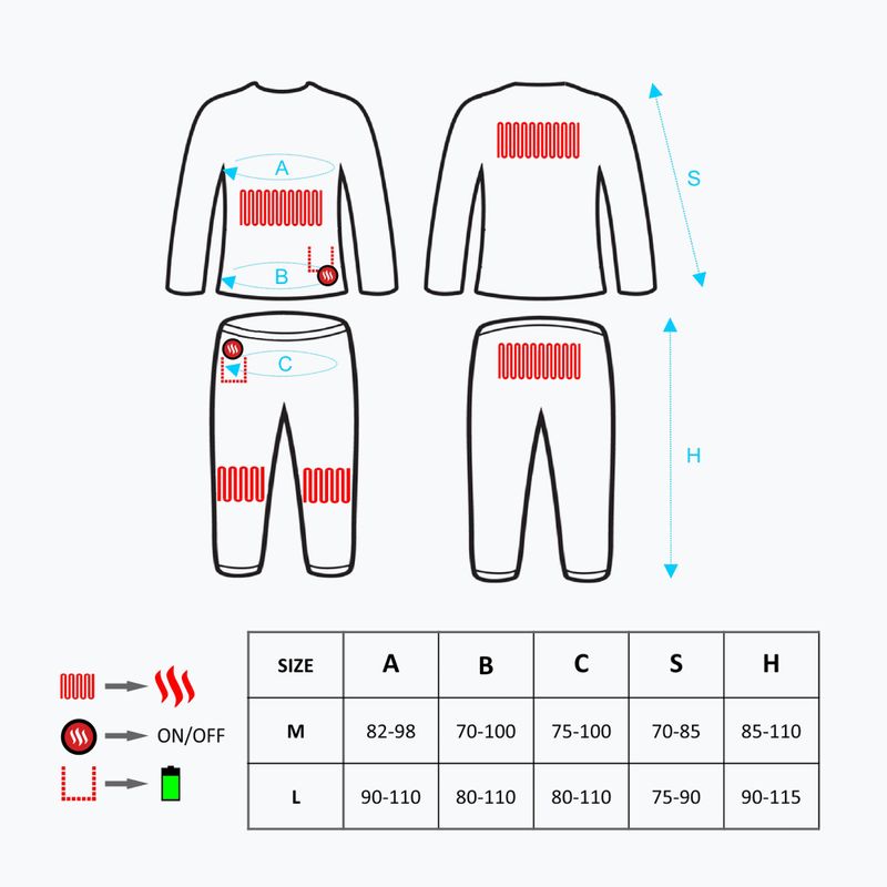 Glovii GXR termikus fehérnemű szett narancssárga 11