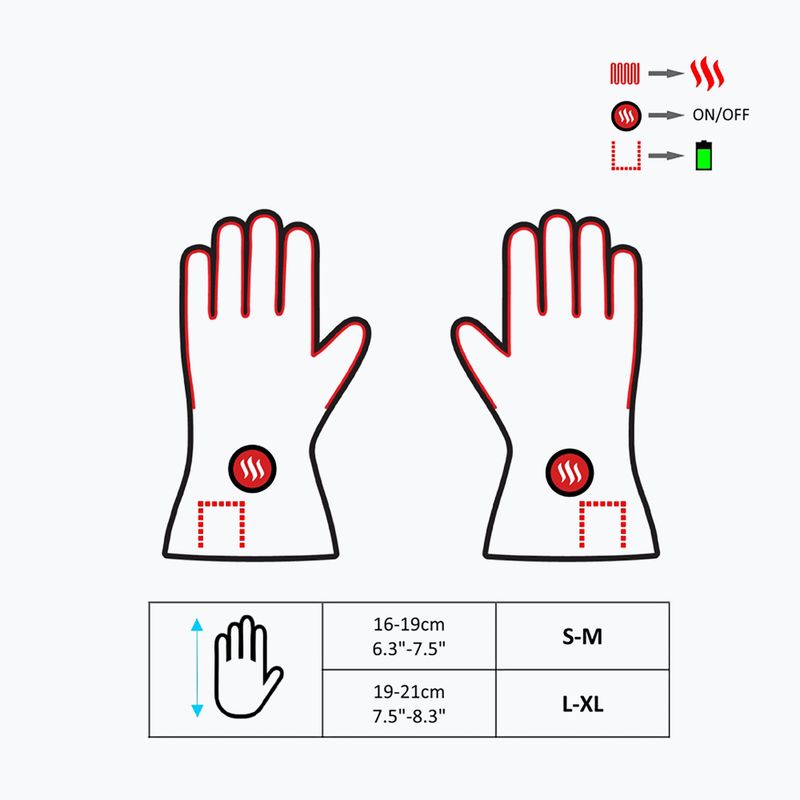 Glovia GYB vízálló fűthető kesztyű 8
