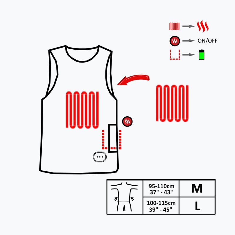 Neoprén melegítő mellény Glovii GMV1 fekete 9