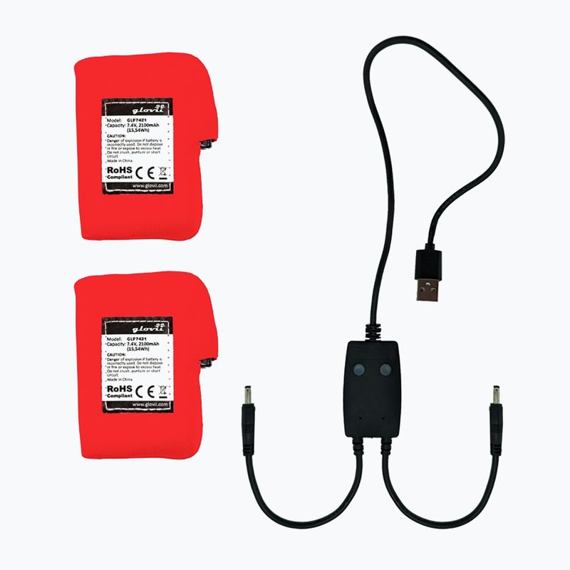 Glovii GI2B fűtött síelő kesztyű fekete 8