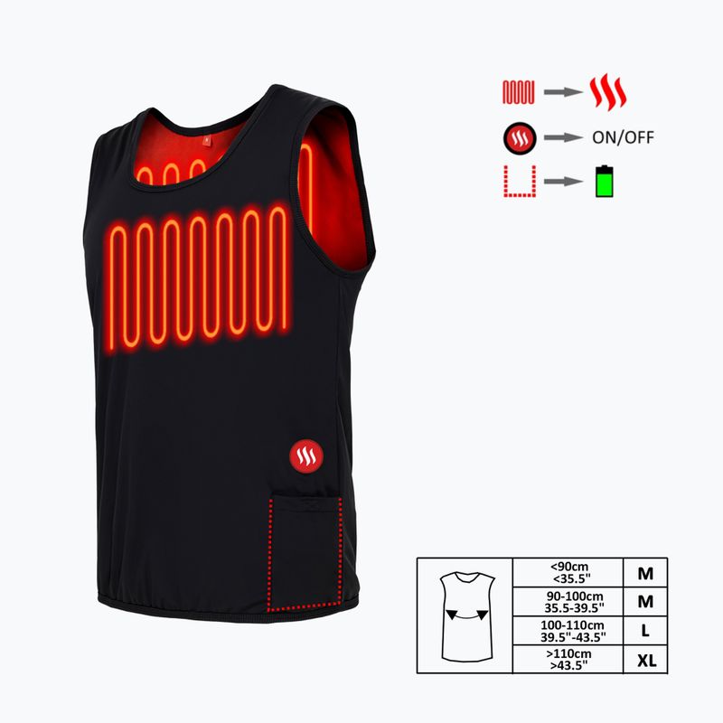 Glovii GV2 fűtött mellény fekete 6