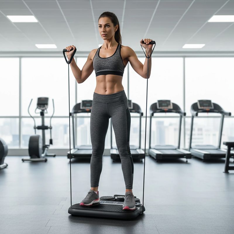 Multifunkciós edzésplatform kötelekkel HMS DBP01 black 8