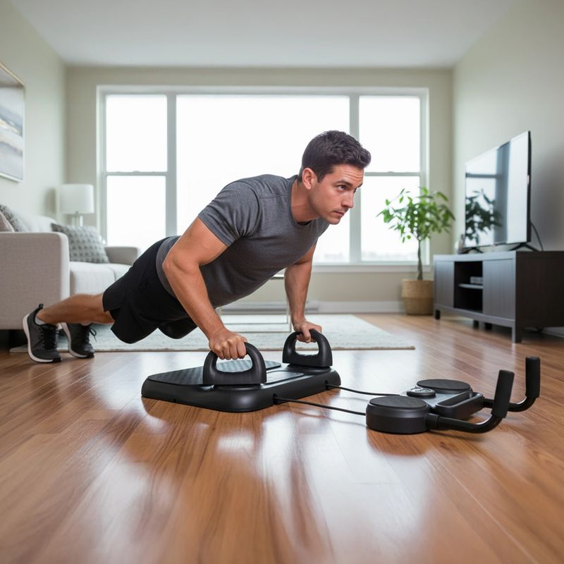 Multifunkciós edzésplatform kötelekkel HMS DBP01 black 11