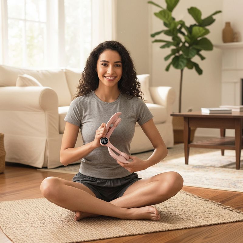 Edzőkapocs HMS TM02 with counter TPE pink 9