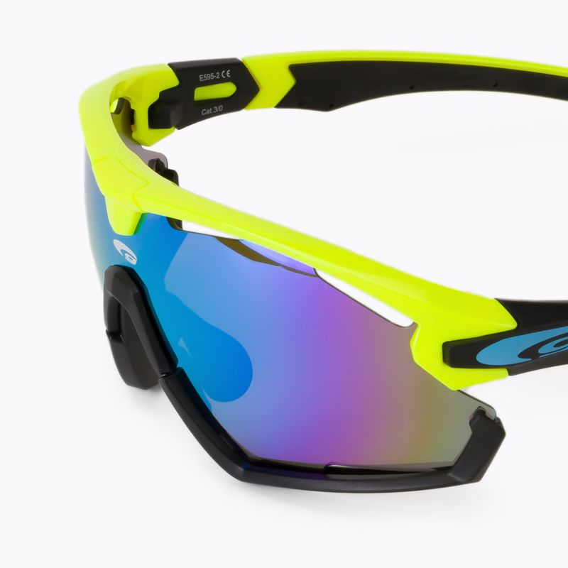 Országúti kerékpáros szemüveg GOG Viper sárga-fekete E595-2 5