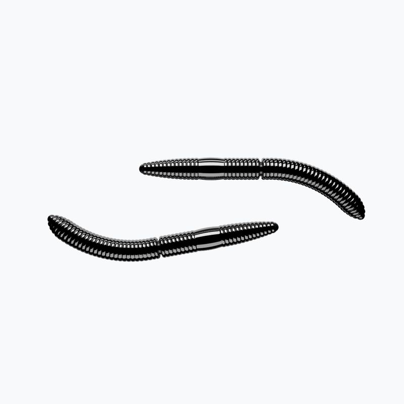Libra Lures Fatty D'Worm Krill 10 db. Fekete FATTYDWORMK65