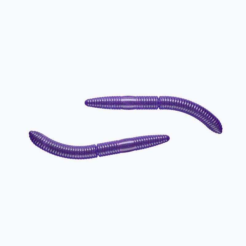 Libra Lures Fatty D'Worm Krill 10 db. Lila csillogással FATTYDWORMK65