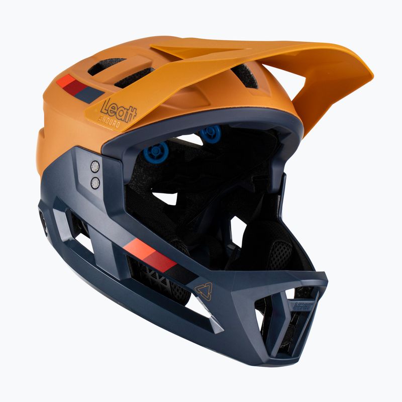 Leatt MTB Enduro 2.0 V23 kerékpáros sisak tengerészkék és sárga 1023014852 6