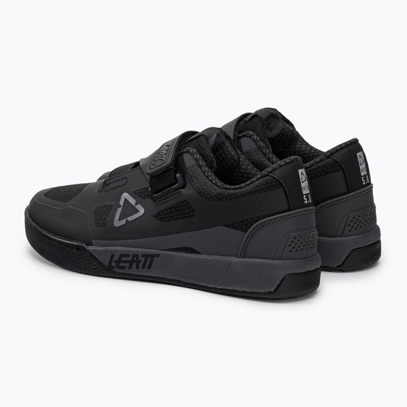 Férfi MTB kerékpáros cipő Leatt 5.0 Clip fekete 3023048255 3
