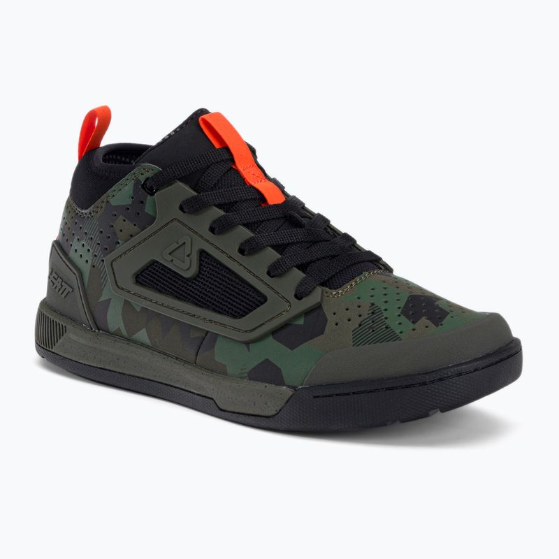 Leatt 3.0 Flat férfi platform kerékpáros cipő zöld/fekete 3023048655