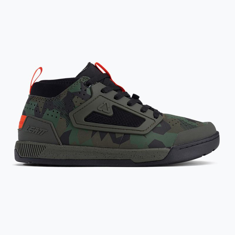 Leatt 3.0 Flat férfi platform kerékpáros cipő zöld/fekete 3023048655 2