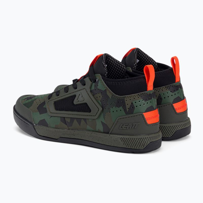 Leatt 3.0 Flat férfi platform kerékpáros cipő zöld/fekete 3023048655 3