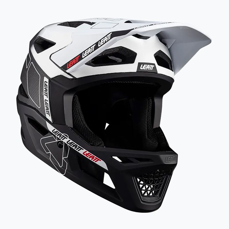 Kerékpáros sisak Leatt MTB Gravity 6.0 Carbon V24 white
