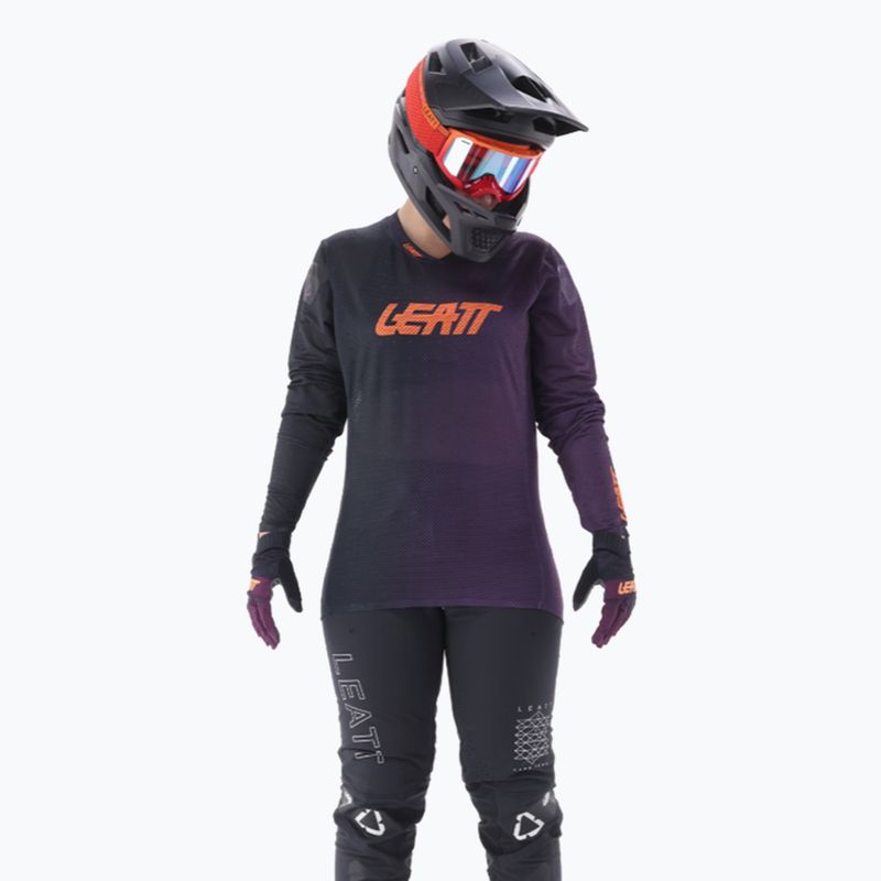 Női kerékpáros hosszú ujjú  Leatt MTB Gravity 4.0 purple