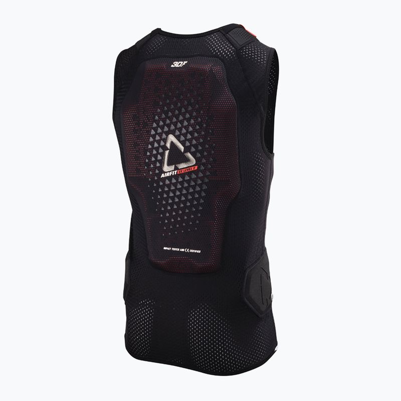 Férfi Leatt 3DF AirFit Evo hátvédő kerékpáros mez fekete 2