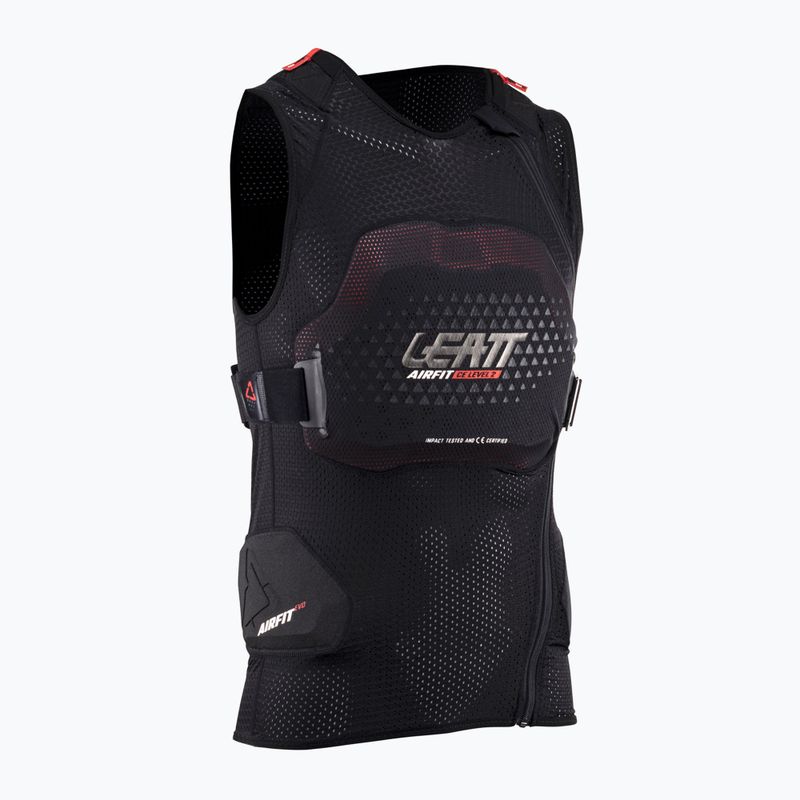 Férfi Leatt 3DF AirFit Evo mellény fekete kerékpáros mez protektorokkal