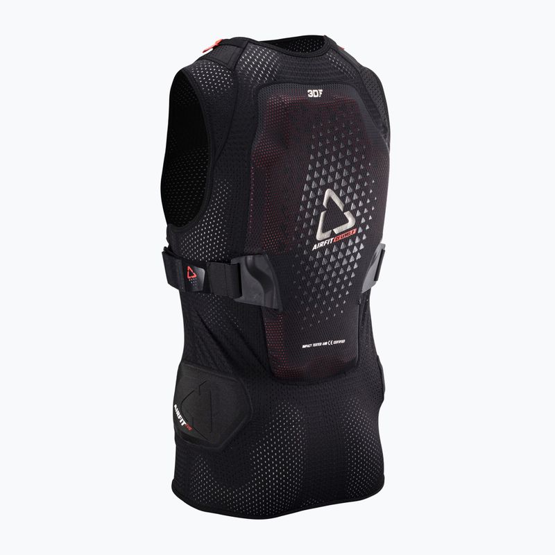 Férfi Leatt 3DF AirFit Evo mellény fekete kerékpáros mez protektorokkal 2