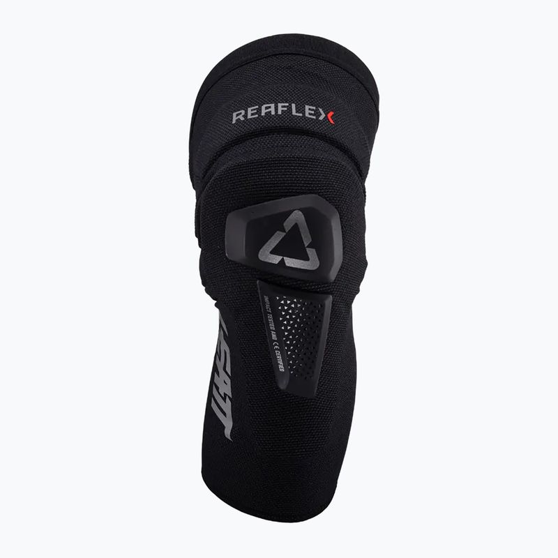 Leatt ReaFlex Hybrid Pro térd- és sípcsontprotektorok fekete színben