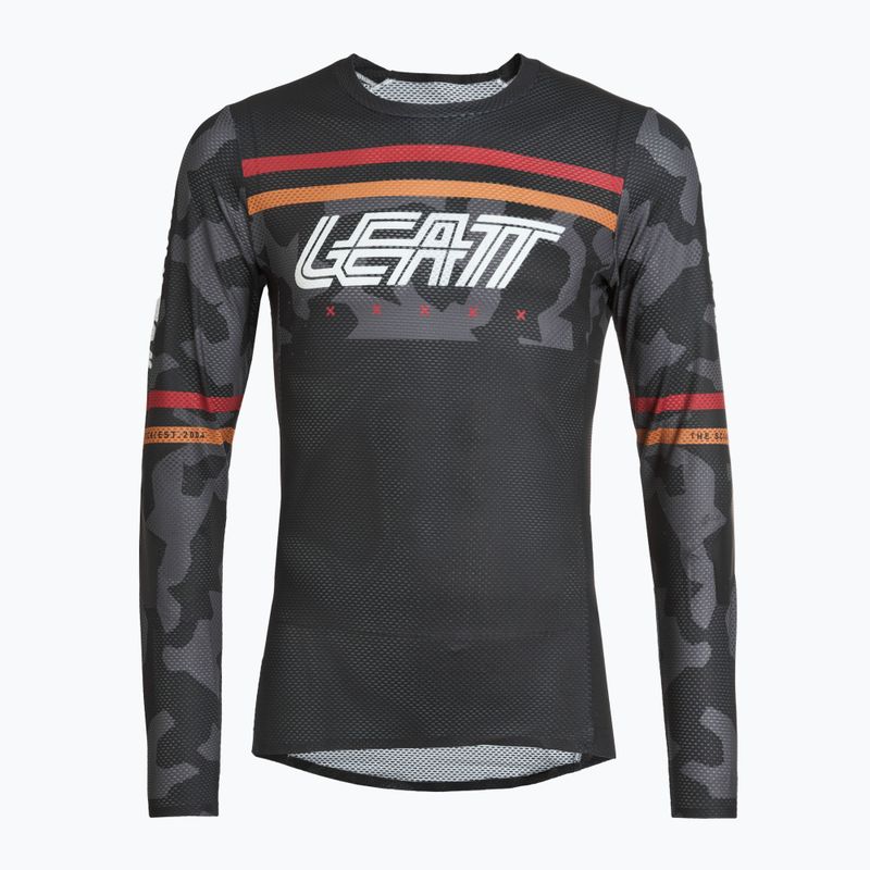 Férfi Leatt MTB Gravitáció 4.0 kerékpáros hosszú ujjú fekete