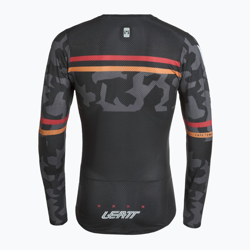 Férfi Leatt MTB Gravitáció 4.0 kerékpáros hosszú ujjú fekete 2