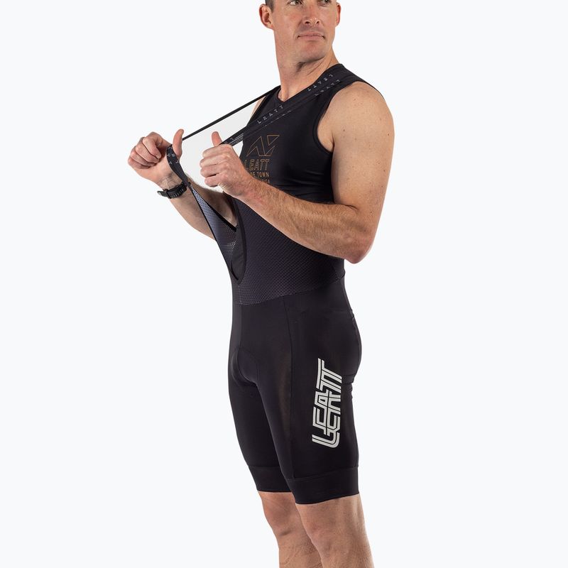 Férfi Leatt MTB Endurance 6.0 Bib fekete kerékpáros rövidnadrág 3