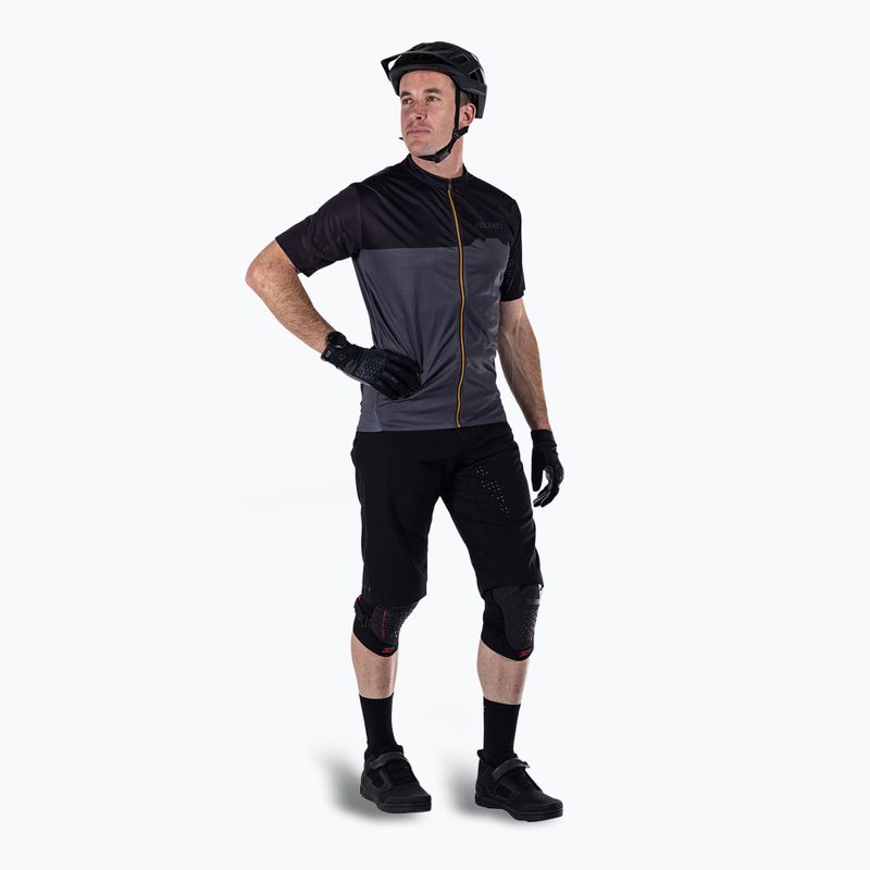 Férfi Leatt MTB Trail 3.0 kerékpáros mez fekete 2