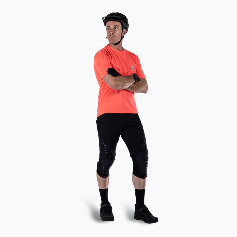 Férfi Leatt MTB Trail 1.0 X-Flow X-Flow kerékpáros mez neon színű 2