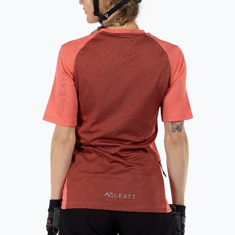Férfi Leatt MTB Trail 2.0 W kerékpáros mez korall színű 4
