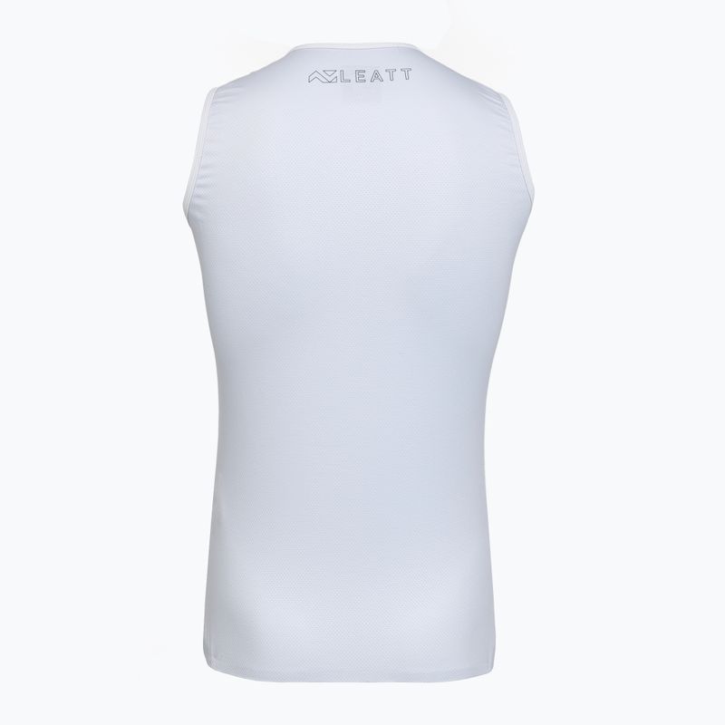 Férfi kerékpáros ujjatlan trikó Leatt Sleeveless Base white 2