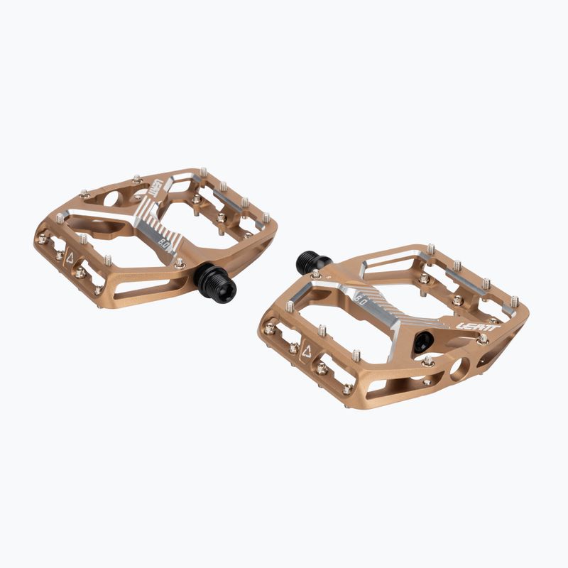 Leatt AllMnt 6.0 Flat Frost bronz kerékpár pedálok 2