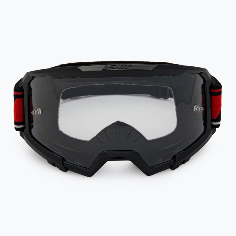 Kerékpáros védőszemüveg Leatt Vizion 2.5 black/red 2