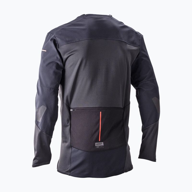 Férfi hosszú ujjú kerékpáros mez Leatt MTB Trail 6.0 Cargo 5026052202 ghost black 2