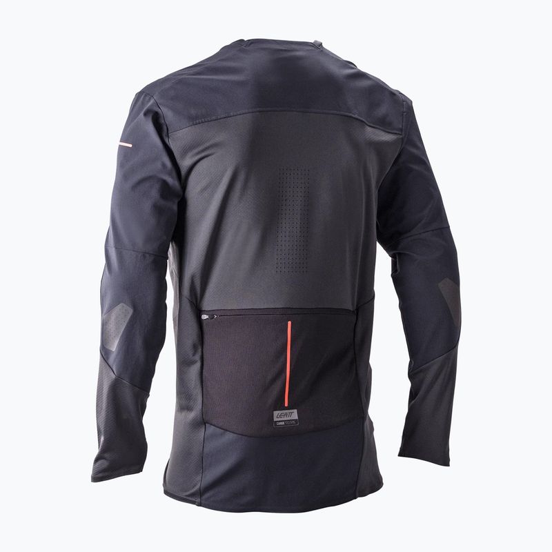 Férfi hosszú ujjú kerékpáros mez Leatt MTB Trail 6.0 Cargo ghost black 2
