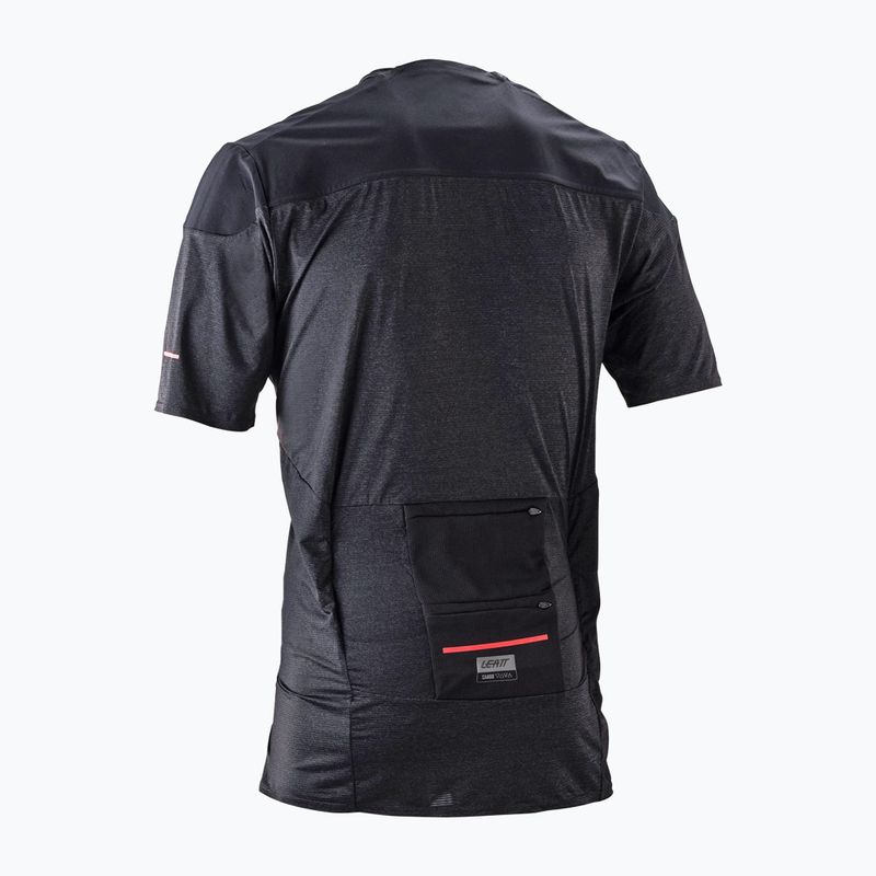 Férfi kerékpáros mez Leatt MTB Trail 6.0 Cargo ghost black 2