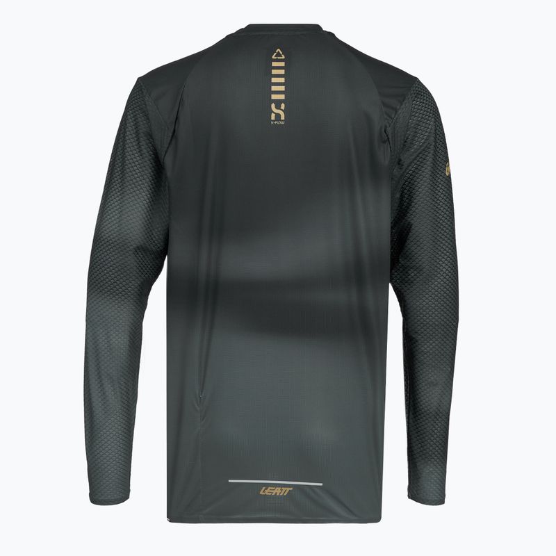 Férfi kerékpáros hosszú ujjú mez Leatt MTB Trail 3.0 ghost black 2