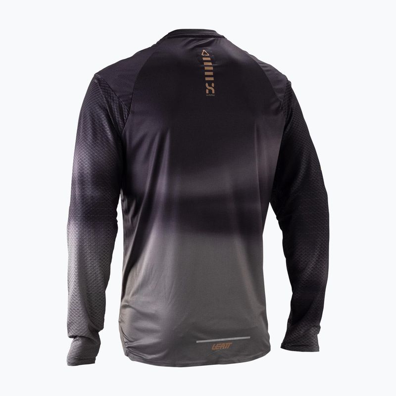 Férfi kerékpáros hosszú ujjú mez Leatt MTB Trail 3.0 ghost black 2