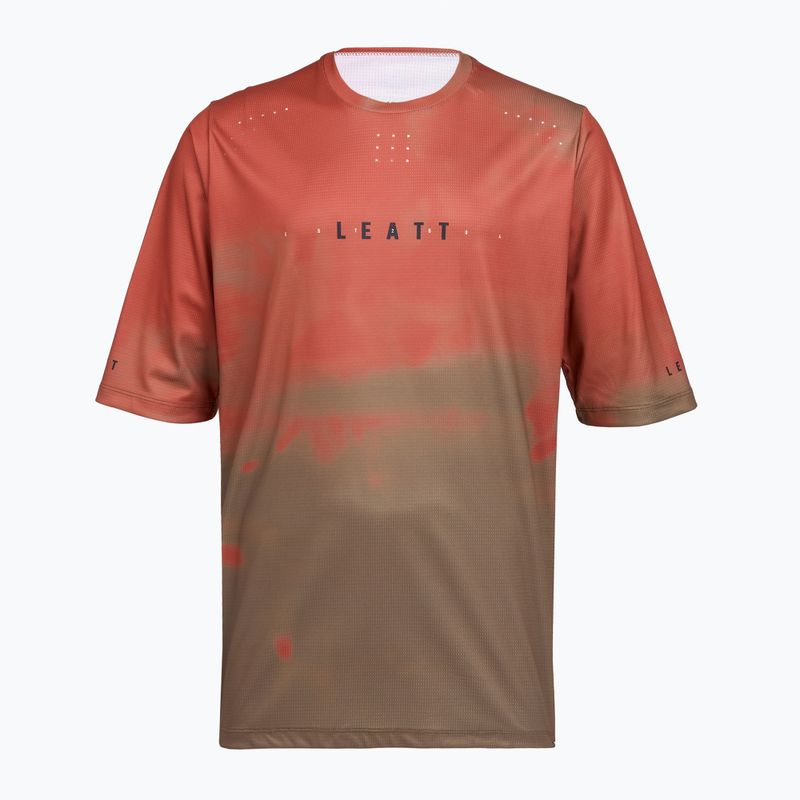 Férfi kerékpáros mez Leatt MTB Gravity 4.0 dusty red