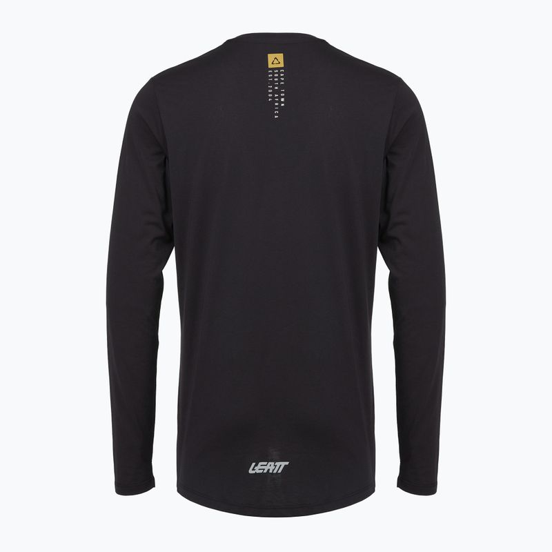 Férfi hosszú ujjú kerékpáros mez Leatt MTB Gravity 3.0 ghost black 2