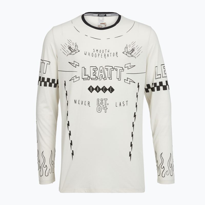 Férfi hosszú ujjú kerékpáros mez Leatt MTB Gravity 3.0 cream white