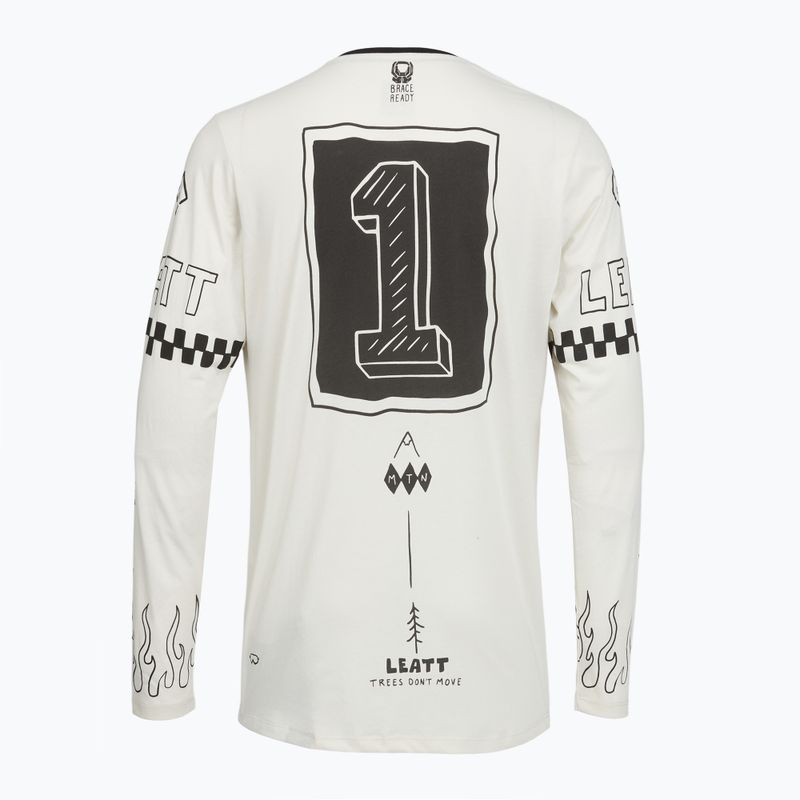 Férfi hosszú ujjú kerékpáros mez Leatt MTB Gravity 3.0 cream white 2