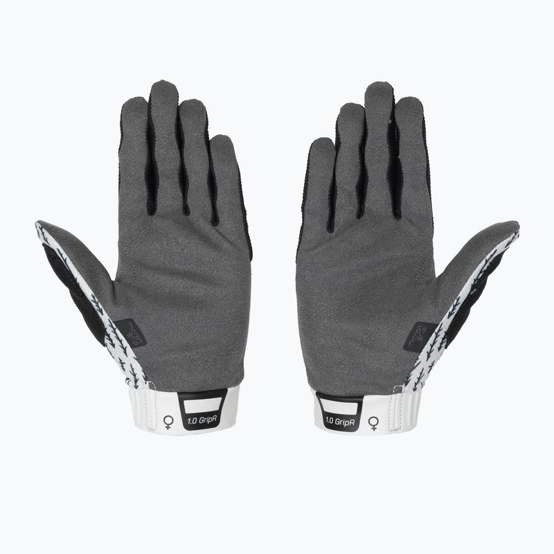 Kesztyűk kerékpáros női Leatt MTB 1.0 GripR trails white 3