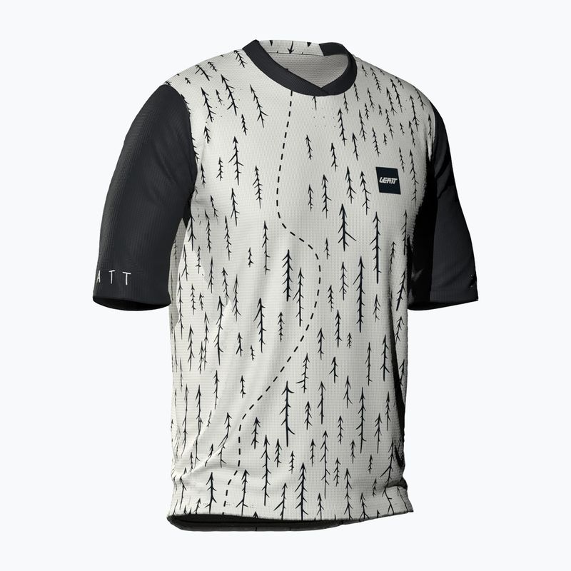 Gyerek kerékpáros mez Leatt MTB Gravity 4.0 Jr white trails