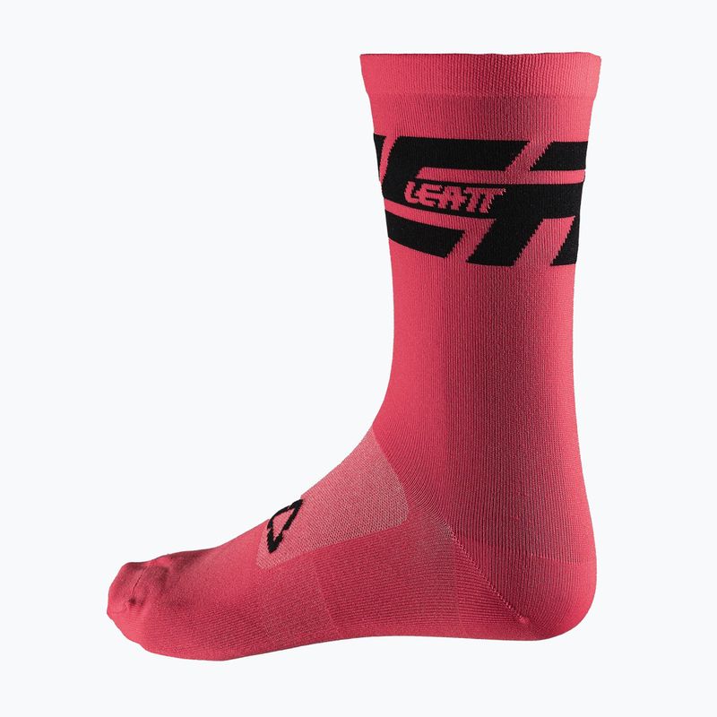Zokni Leatt MTB Endurance neon pink 3