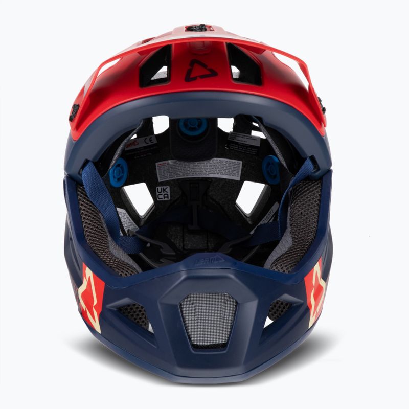 Leatt MTB 3.0 Enduro kerékpáros sisak V21.2 piros/kék 1021000661 2