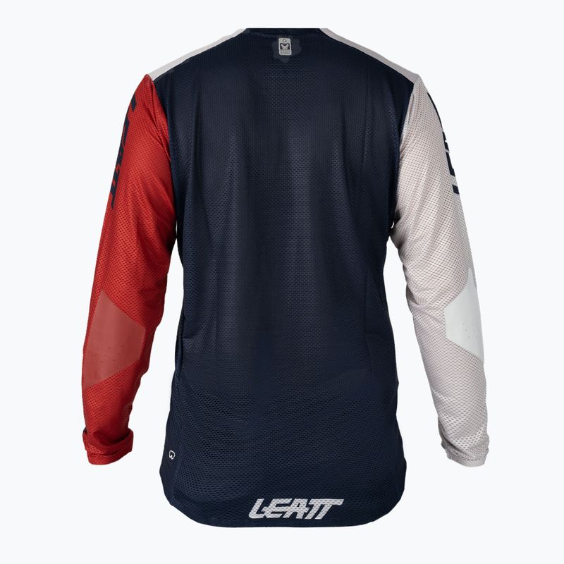 Leatt MTB 4.0 Ultraweld férfi kerékpáros mez fehér és sötétkék 5021120400 2