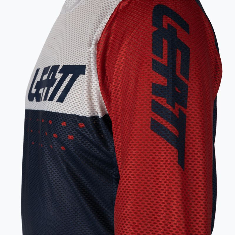 Leatt MTB 4.0 Ultraweld férfi kerékpáros mez fehér és sötétkék 5021120400 4