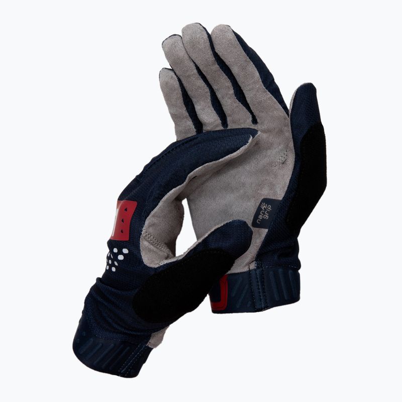 Leatt MTB 2.0 X-Flow férfi kerékpáros kesztyű sötétkék 6021080280