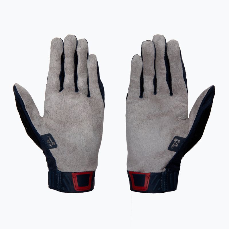 Leatt MTB 2.0 X-Flow férfi kerékpáros kesztyű sötétkék 6021080280 2